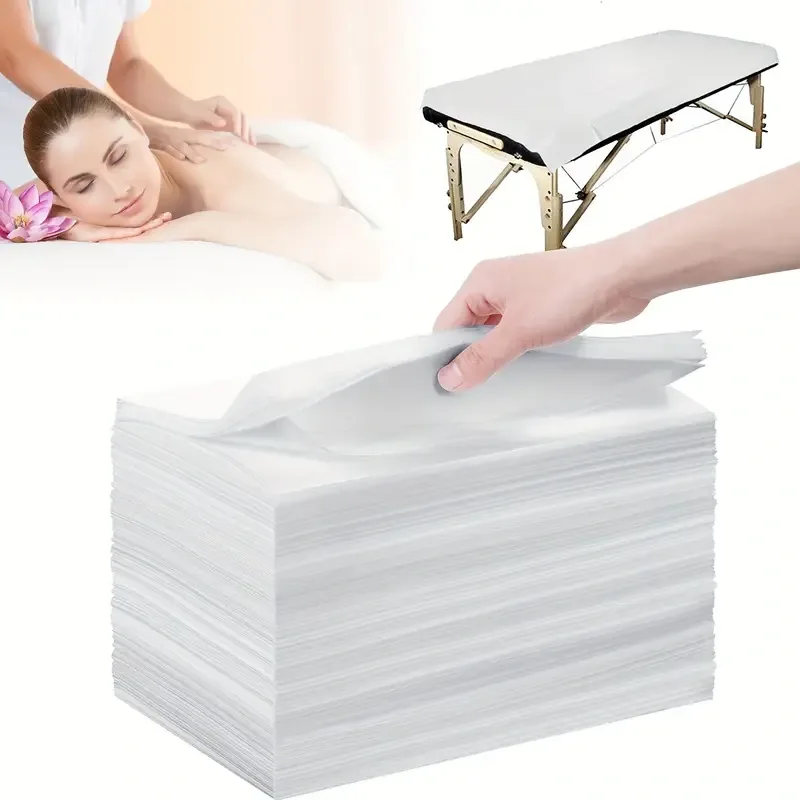 Disposable non-woven massage bed sheet and table cover for spa and beauty salon