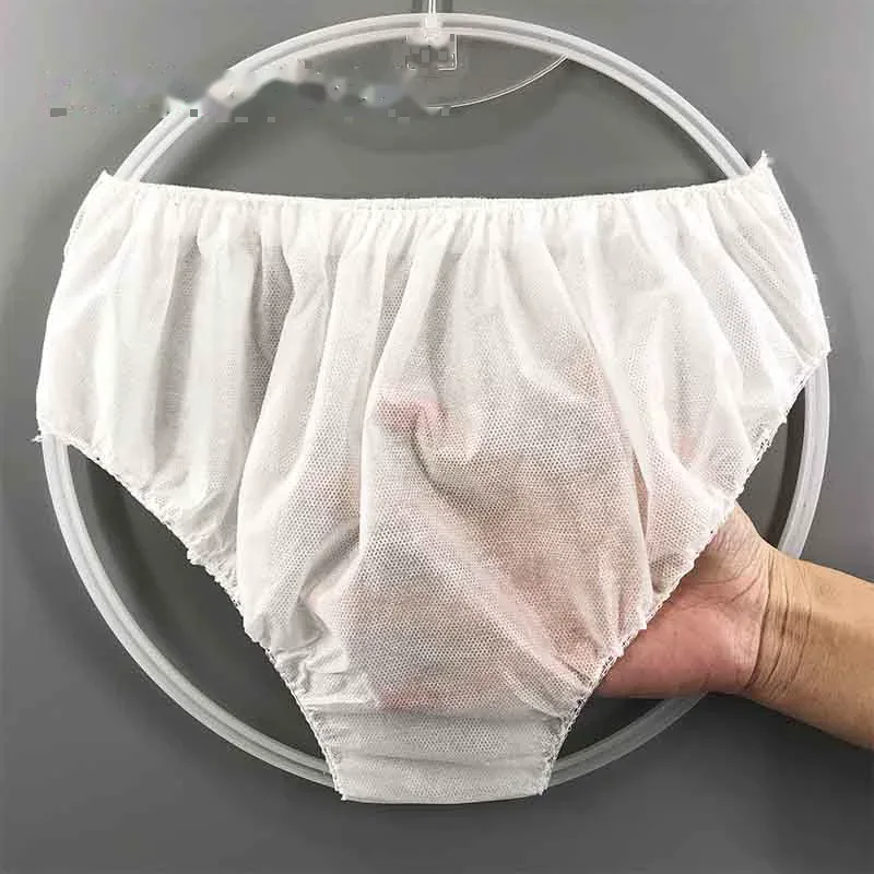 White SMS single-layer thickened disposable non-woven underwear for spa and beauty salon wholesale